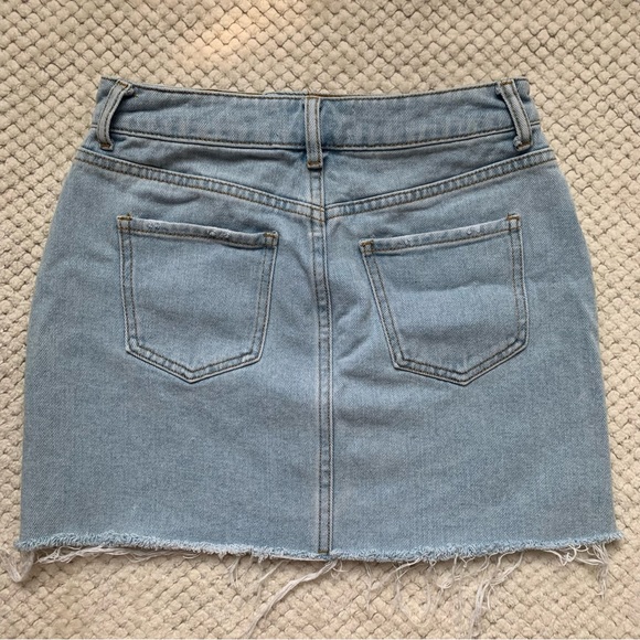 Pacsun Light Wash Denim Skirt - Picture 2 of 4